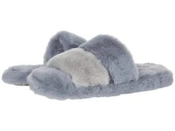 Madewell Two-Strap Scuff Slippers In Recycled Faux Fur